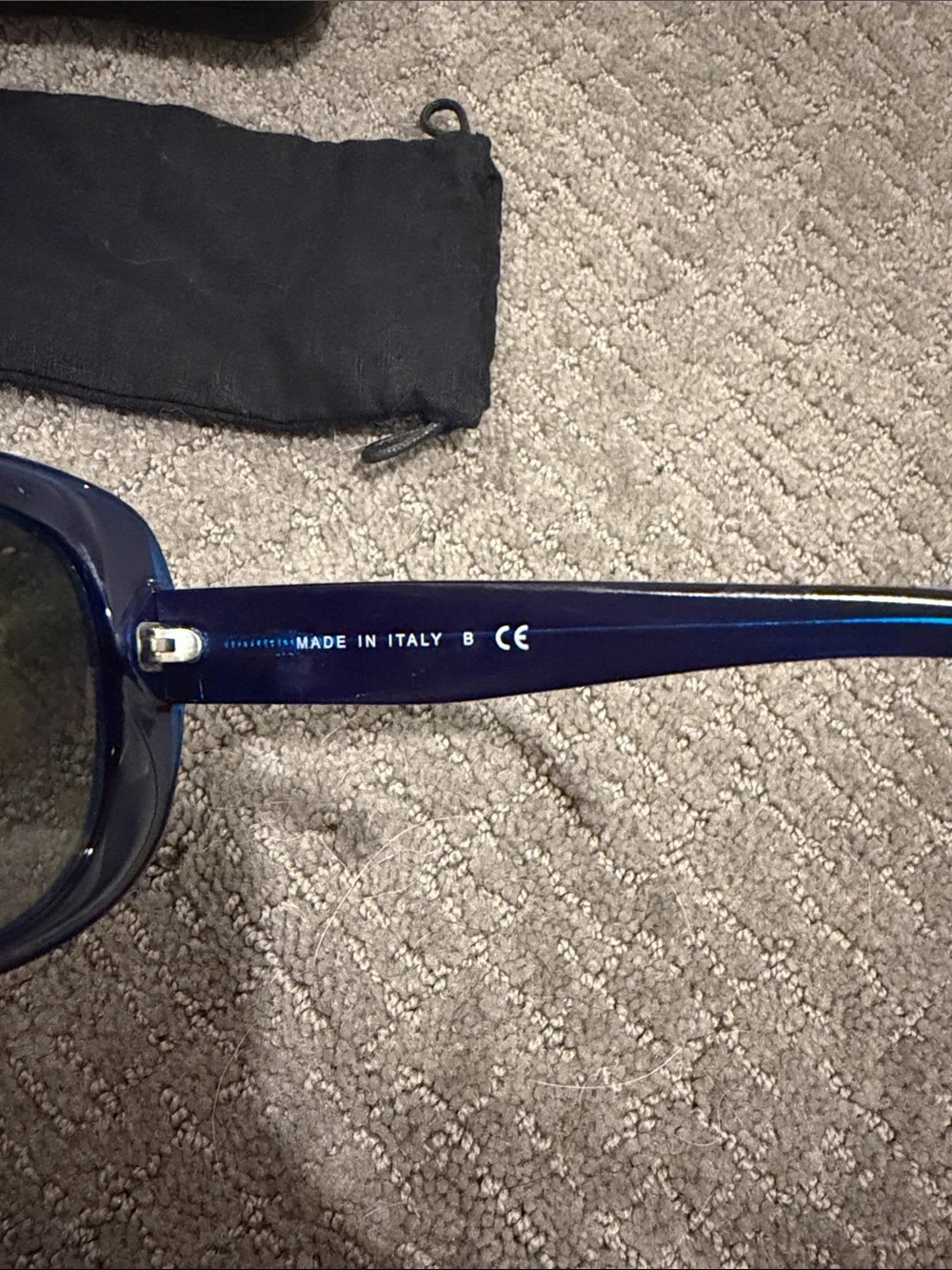 GUC Chanel Blue Sunglasses with Case & Bag!